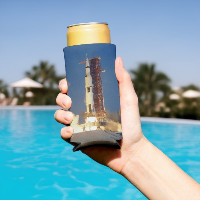 Earth Shakes as Saturn V Blazes Skyward to Moon Seltzer Can Cooler (In Situ Pool)