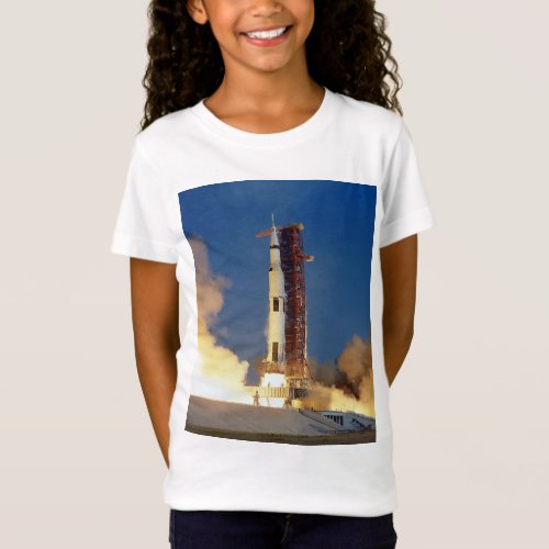 Earth Shakes as Saturn V Blazes Skyward to Moon T_Shirt