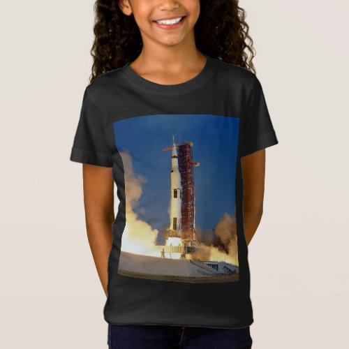 Earth Shakes as Saturn V Blazes Skyward to Moon T_Shirt