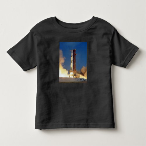 Earth Shakes as Saturn V Blazes Skyward to Moon Toddler T_shirt