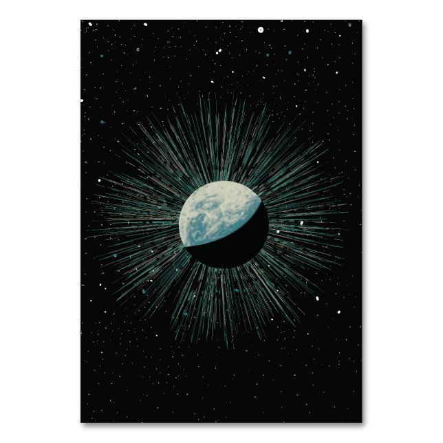 Earth Shine Table Number (Front)