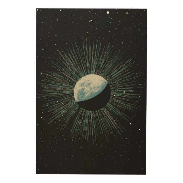 Earth Shine Wood Wall Art (Front)
