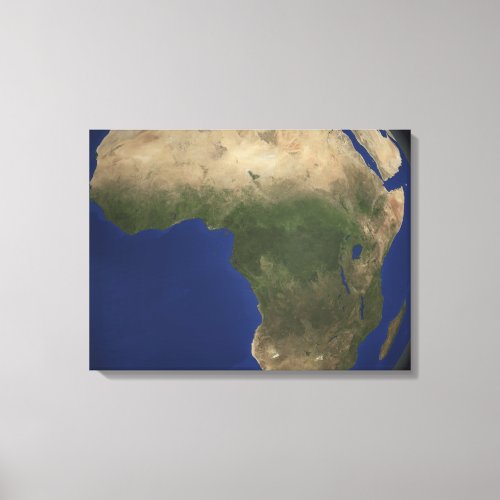 Earth showing landcover over Africa Canvas Print