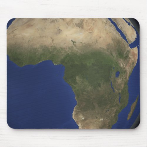 Earth showing landcover over Africa Mouse Pad