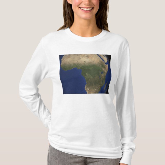 Earth showing landcover over Africa T-Shirt (Front)