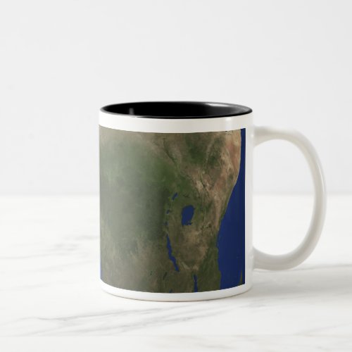 Earth showing landcover over Africa Two_Tone Coffee Mug