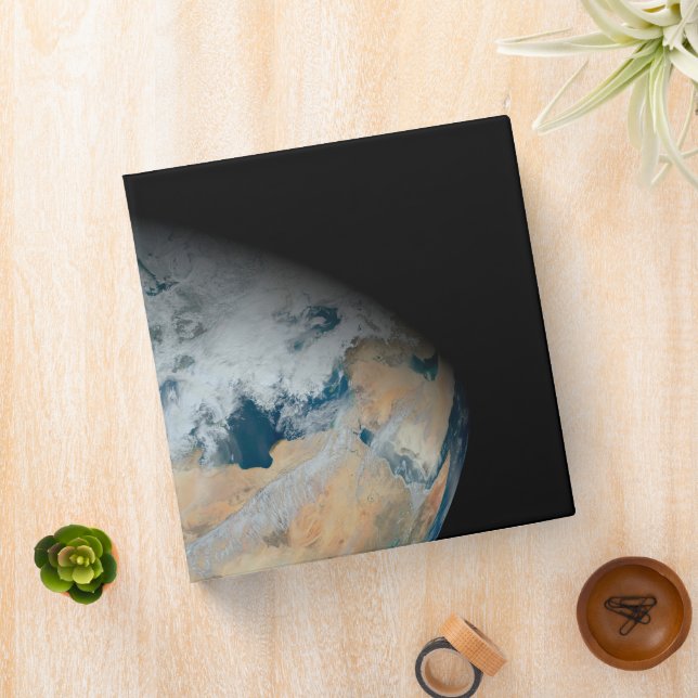 Earth Showing North Africa And Southwestern Europe 3 Ring Binder (In Situ)