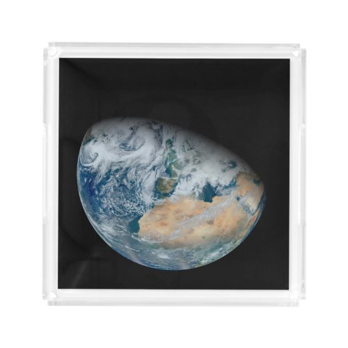 Earth Showing North Africa And Southwestern Europe Acrylic Tray