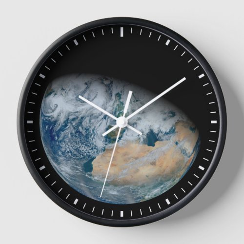 Earth Showing North Africa And Southwestern Europe Clock