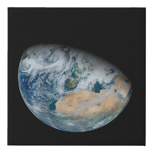 Earth Showing North Africa And Southwestern Europe Faux Canvas Print (Front)