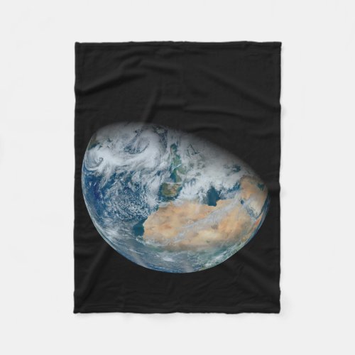 Earth Showing North Africa And Southwestern Europe Fleece Blanket