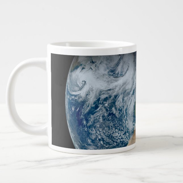 Earth Showing North Africa And Southwestern Europe Giant Coffee Mug (Left)