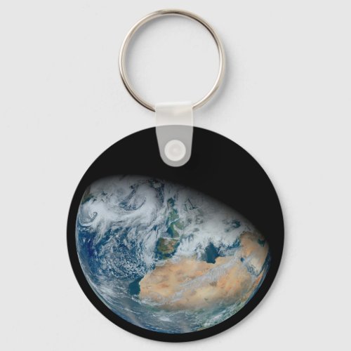 Earth Showing North Africa And Southwestern Europe Keychain