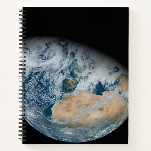 Earth Showing North Africa And Southwestern Europe Notebook