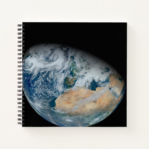 Earth Showing North Africa And Southwestern Europe Notebook