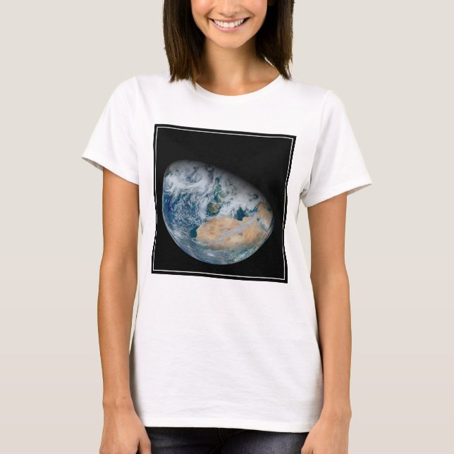 Earth Showing North Africa And Southwestern Europe T-Shirt (Front)