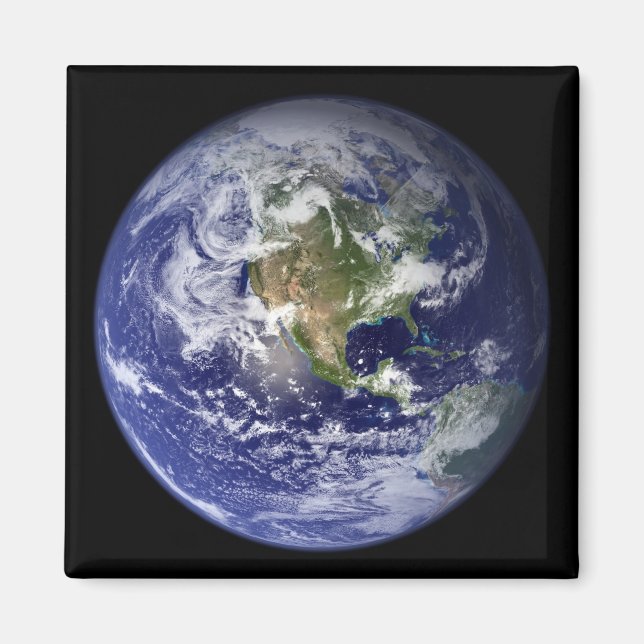 Earth showing the western hemisphere magnet (Front)