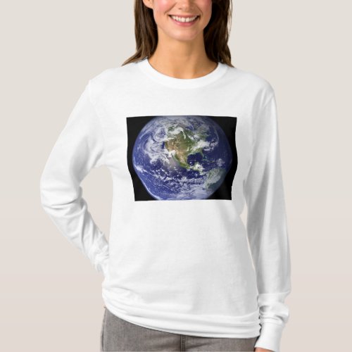 Earth showing the western hemisphere T_Shirt