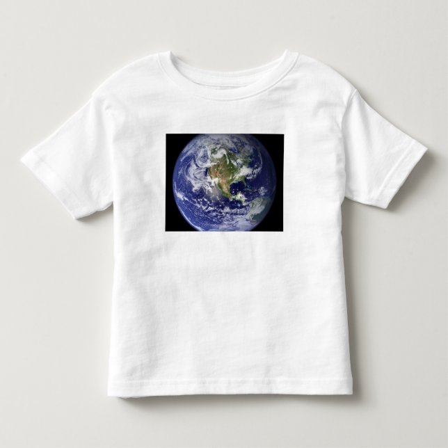 Earth showing the western hemisphere toddler t-shirt (Front)