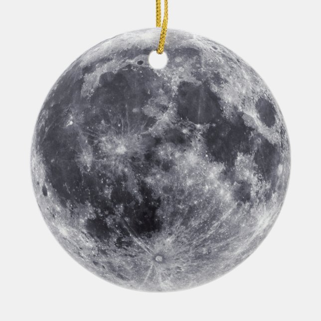 Earth Side & Far Side Of Moon Ornament (Front)