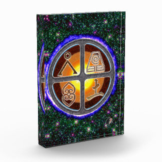 Earth Signs Acrylic Block