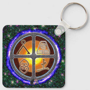 Earth Signs Keychain