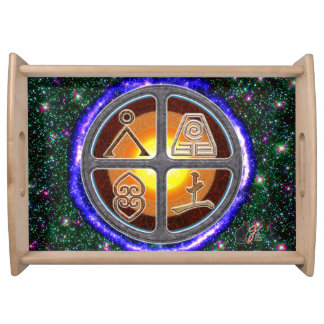 Earth Signs Serving Tray