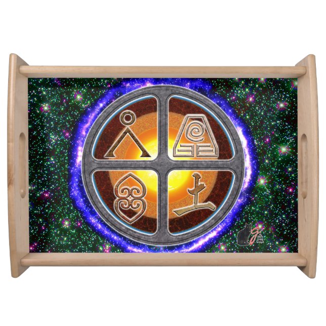 Earth Signs Serving Tray (Front)