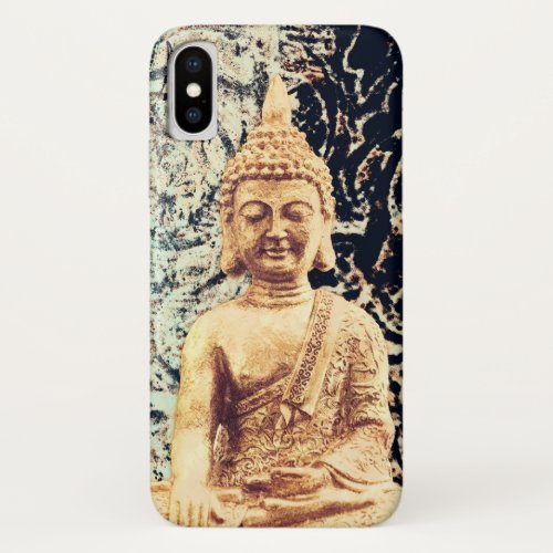 Earth Sitting Buddha Elegant Zen Enlightenment iPhone X Case