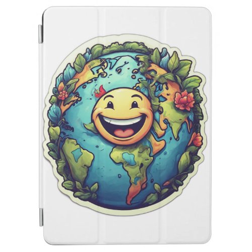 Earth Smiles We Thrive Tee iPad Air Cover