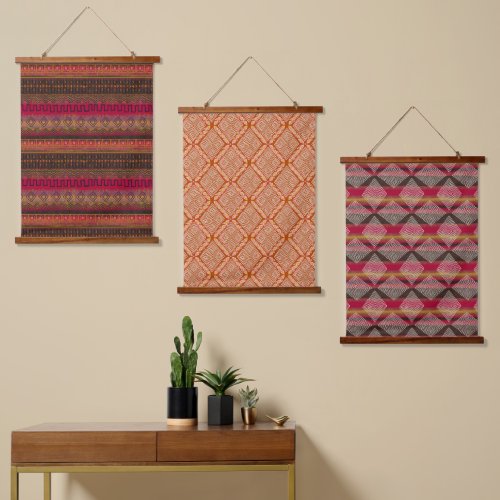 Earth Song Mud Cloth Inspired Beautiful Hanging Tapestry