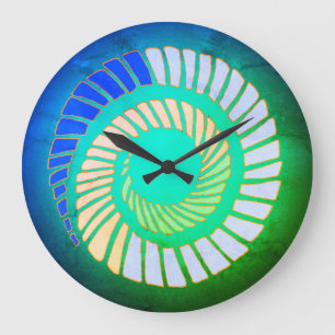 Earth Spiral Wall Clock