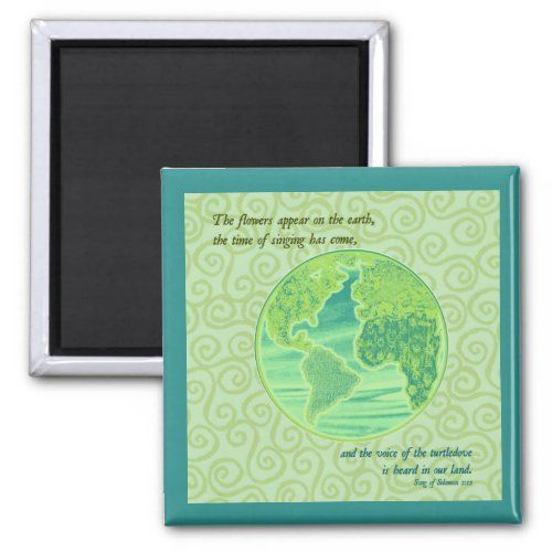 Earth Spring Scripture Magnet