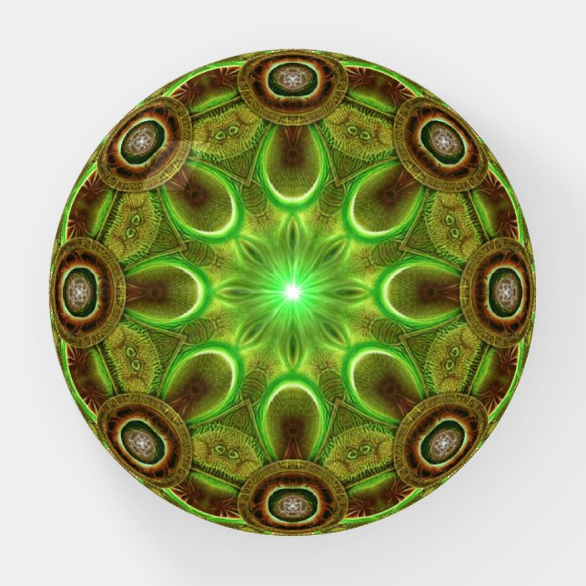 Earth Star Glass Paperweight (Front)