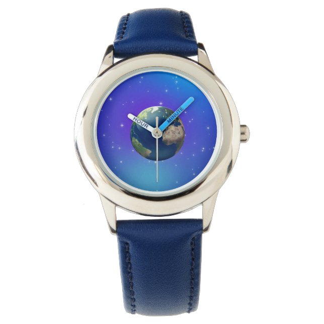 Earth starry sky stylized watch (Front)