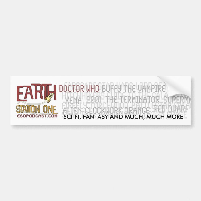 Earth Station One Bumper Sticker (Front)