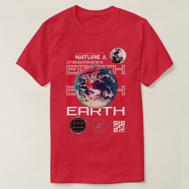 Earth Streetwear Design T-Shirt (Design Front)