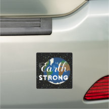 Earth Strong Planet Car Magnet