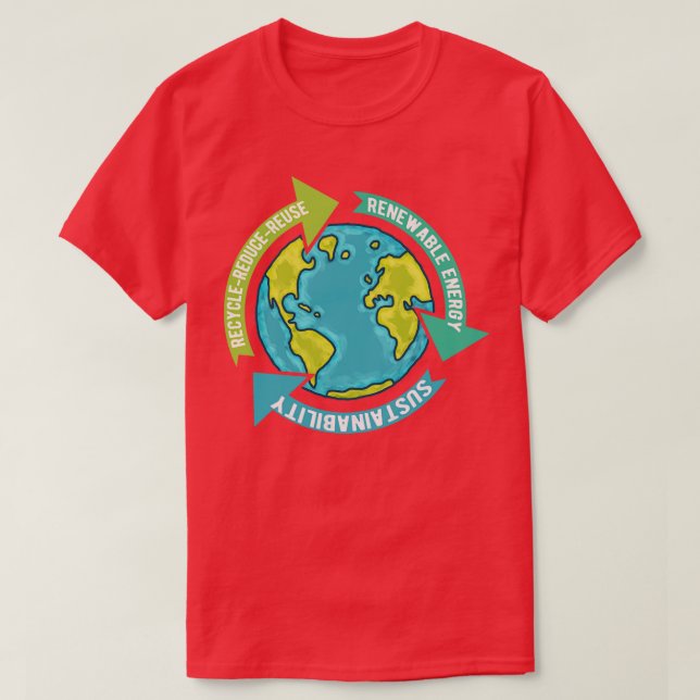 Earth Sustainability T-Shirt (Design Front)