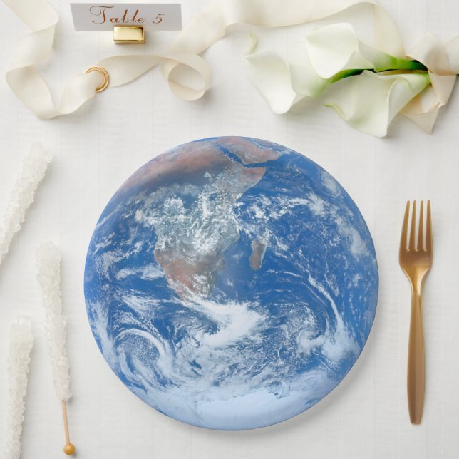 Earth Tableware from the Celestial Collection Paper Plates (Wedding)