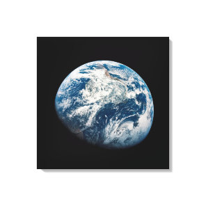 Earth Taken From The Aollo 8 Spacecraft. Canvas Print