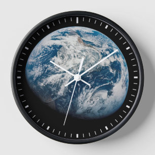 Earth Taken From The Aollo 8 Spacecraft. Clock