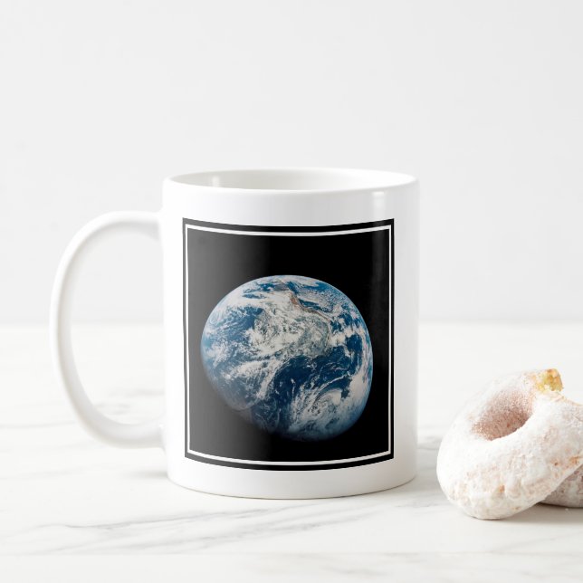 Earth Taken From The Aollo 8 Spacecraft. Coffee Mug (With Donut)