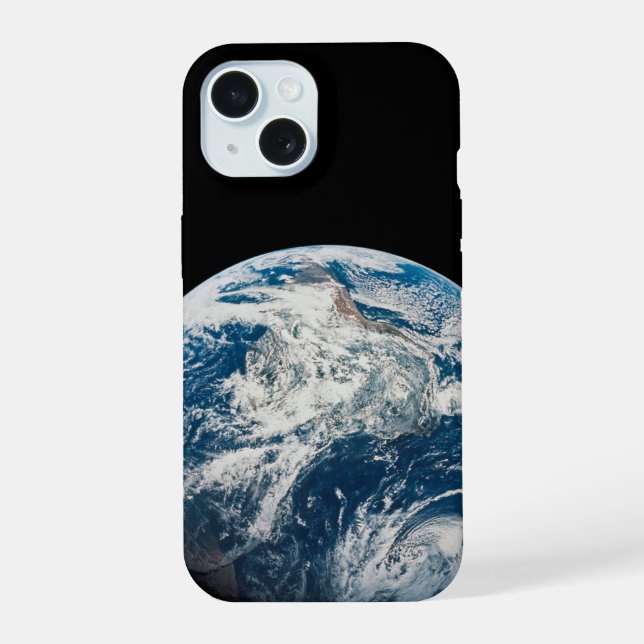 Earth Taken From The Aollo 8 Spacecraft. iPhone 15 Case (Back)