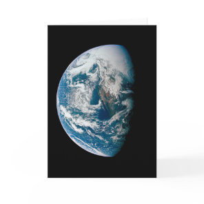 Earth Taken From The Apollo 13 Spacecraft. Card