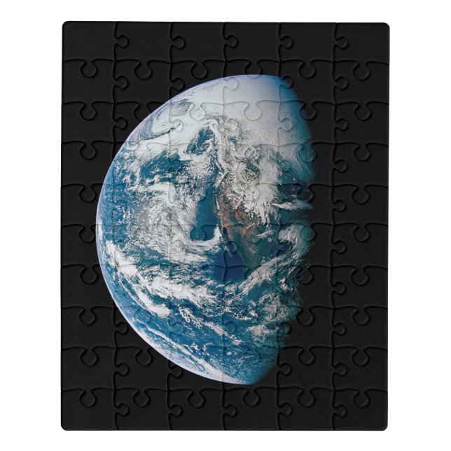Earth Taken From The Apollo 13 Spacecraft. Jigsaw Puzzle (Puzzle Vertical)