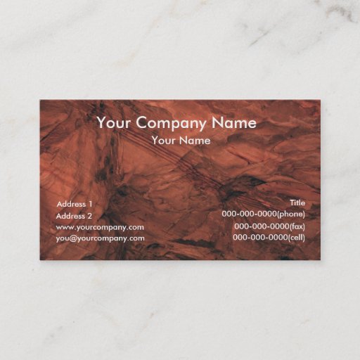 Customizable Earth Texture Business Cards