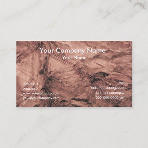 Customizable Earth Texture Business Cards