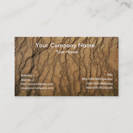 Customizable Earth Texture Business Cards
