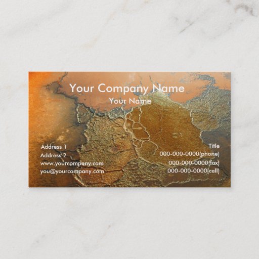 Customizable Earth Texture Business Cards